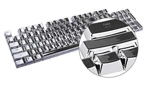 E-Element 104 Key PBT Cherry MX Keycaps - Metallic Silver - أكسسوار لوحة مفاتيح